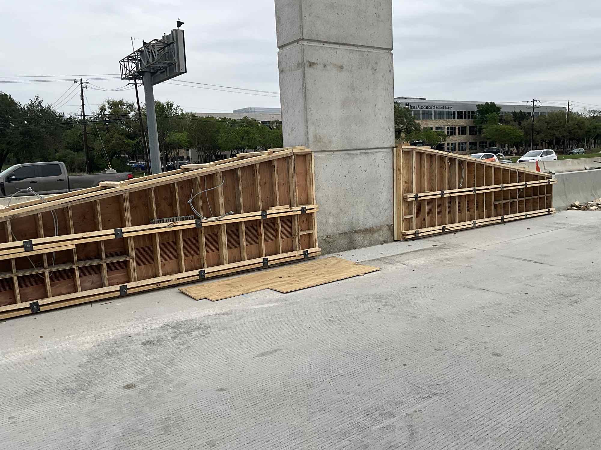 Concrete Safety Barrier Construction 